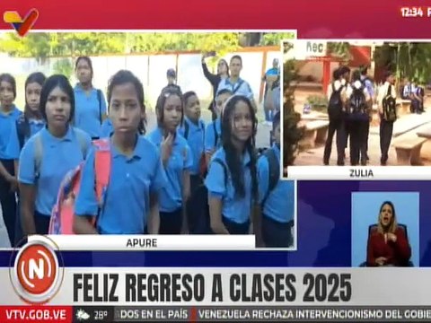 Niños y jóvenes zulianos regresan a clases para cursar el segundo momento pedagógico