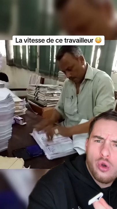 La vitesse de ce travailleur 😳