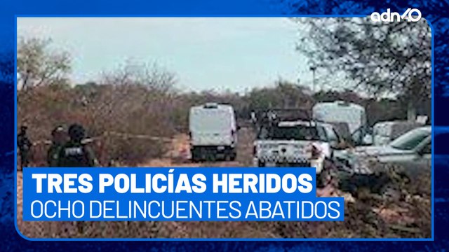 Enfrentamiento deja tres policías heridos y ocho criminales abatidos en GTuanajuato