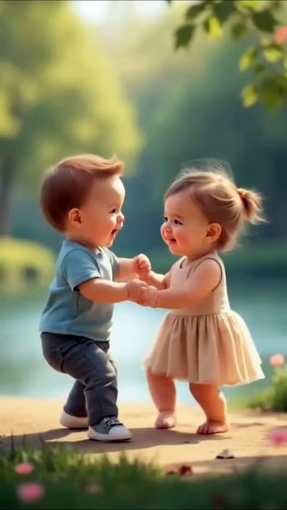 "Adorable Toddlers Dancing in Nature | Heartwarming Moments"