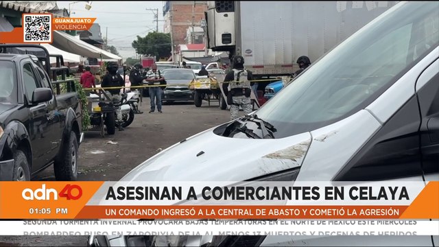 Asesinan a tres comerciantes en la Central de Abasto en Celaya