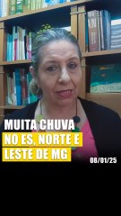 Muita chuva no ES, norte e leste de MG