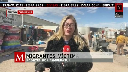 Migrantes a la intemperie padecen temperaturas bajo cero en Chihuahua