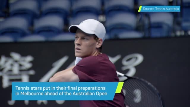Top contenders practice ahead of Australian Open