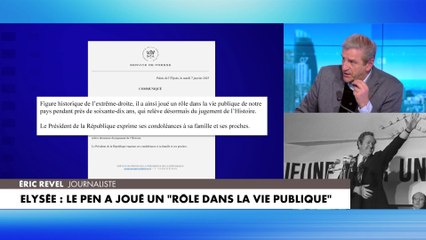 Eric Revel : «L'histoire lui donnera un poids d'un côté ou de l'autre.»