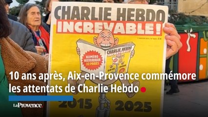 10 ans après, Aix-en-Provence commémore les attentats de Charlie Hebdo