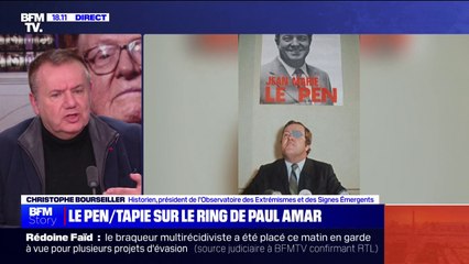 Christophe Bourseiller, historien: Jean-Marie Le Pen et Bernard Tapie "s'insultaient devant les caméras et, en privé, ils buvaient des coups"