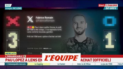 Pau Lopez officiellement prêté par l'OM à Lens - Foot - Transferts