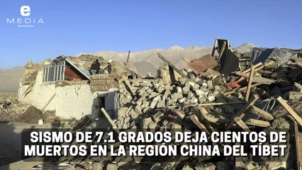 Sismo de grado 7.1 azota a la región china del Tíbet; deja cientos de muertes