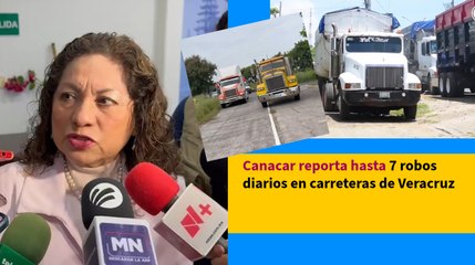 Canacar reporta hasta 7 robos diarios en carreteras de Veracruz