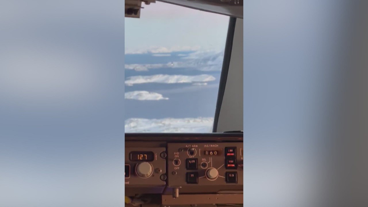 Donald Trump Jr. captures stunning views from pilot's cabin before landing in Greenland
