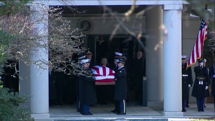 Jimmy Carter's remains departs Georgia to lie in state at US Capitol