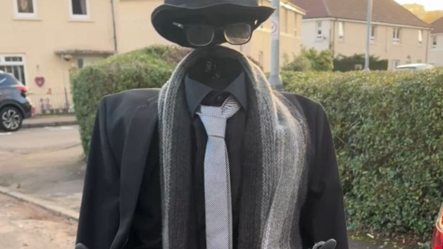 9 y/o dons mindbending 'Headless Man' costume for a Halloween party