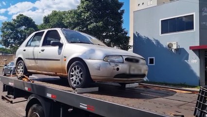 Fiesta da dupla "Picanha e Maminha" é apreendido com R$ 7 mil em débitos