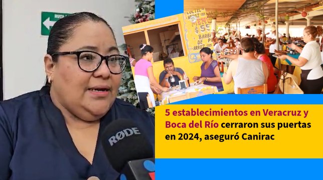 5 establecimientos en Veracruz y Boca del Río cerraron sus puertas en 2024, aseguró Canirac
