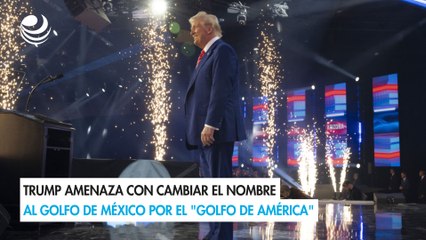 Trump amenaza con cambiar el nombre al Golfo de México por el "Golfo de América"