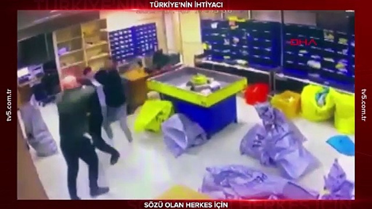 Rize'de PTT çalışanlarına silahlı saldırı anına ait güvenlik kamerası görüntüsü ortaya çıktı