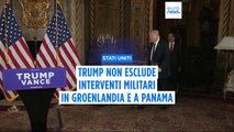 Trump non esclude l'uso della forza per avere la Groenlandia e il canale di Panama