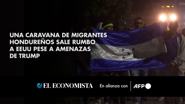 Una caravana de migrantes hondureños sale rumbo a EEUU pese a amenazas de Trump