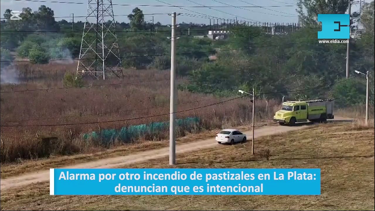Alarma por otro incendio de pastizales en La Plata