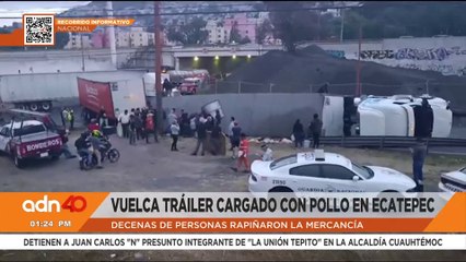Fuerte choque entre tres tráileres en la autopista Toluca-Atlacomulco