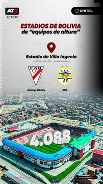 El fútbol profesional boliviano se jugará mayormente en estadios “de altura”.