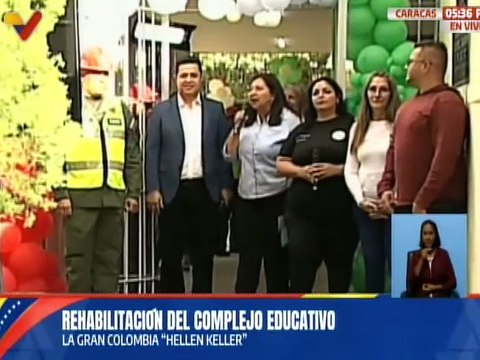 Gobierno Bolivariano entrega rehabilitado el complejo educativo “Gran Colombia” en Caracas