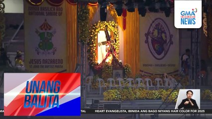 Pila para sa pahalik o pagpupugay sa Poong Jesus Nazareno sa Quirino Grandstand, nagpapatuloy | Unang Balita