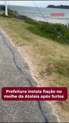 Furto de fiação causou apagão no molhe da Atalaia, em Itajaí