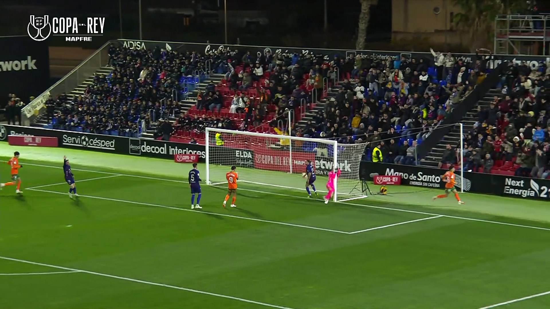 Gol de Diego Lpez (0-2) en el Eldense 0-2 Valencia