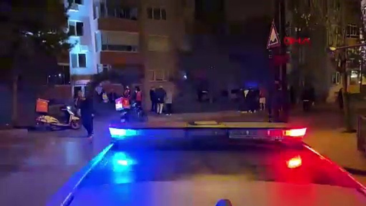 Edirne'de otomobil site bahçesine düştü, sürücü hafif yaralandı
