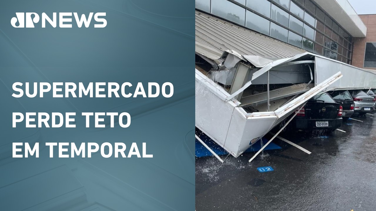 Chuva forte em SP com ventania e granizo deixa milhares sem energia
