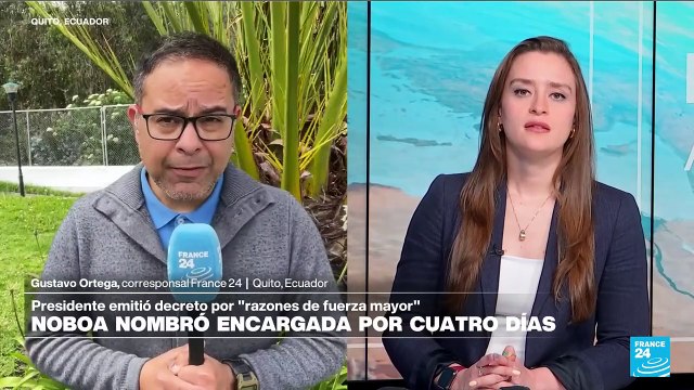 Informe desde Quito: Daniel Noboa entrega el poder a Cynthia Gellibert por cuatro días