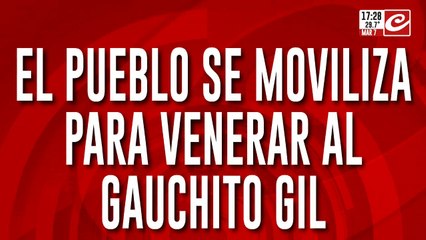 Cientos de personas llegan a Mercedes por el Gaucho Gil