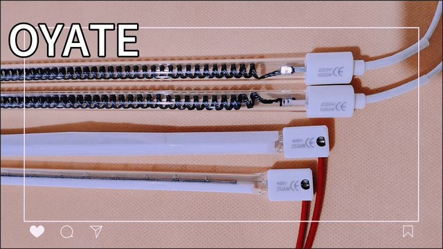 590mm 1000w carbon fiber infrared heating lamps OYATE halogen IR lamps