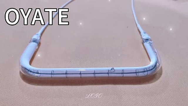 172mm 220v 600w U shape white coated shortwave halogen infrared heating lamps OYATE IR lamp