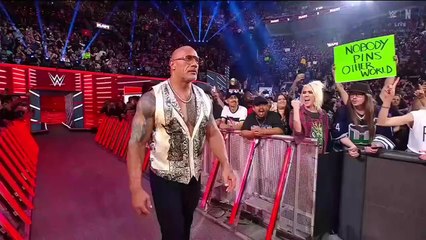 The Rock confront Roman Reigns -WWE