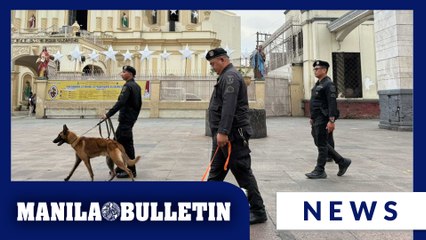 PNP EOD K9 units conduct security precautions ahead of Traslacion 2025
