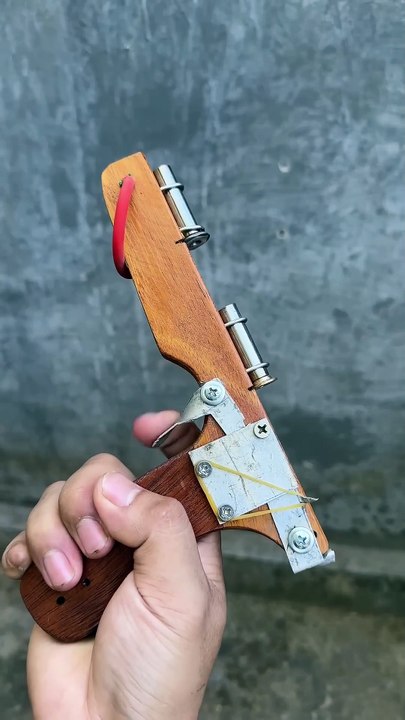 Handmade bamboo slingshot