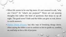 Pastor Thom O’Leary Life's Big Questions: Finding Answers in Faith and the Bible