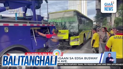 2 bus, nagkabanggaan sa EDSA Busway sa bahagi ng Main Ave. | Balitanghali