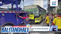 2 bus, nagkabanggaan sa EDSA Busway sa bahagi ng Main Ave. | Balitanghali