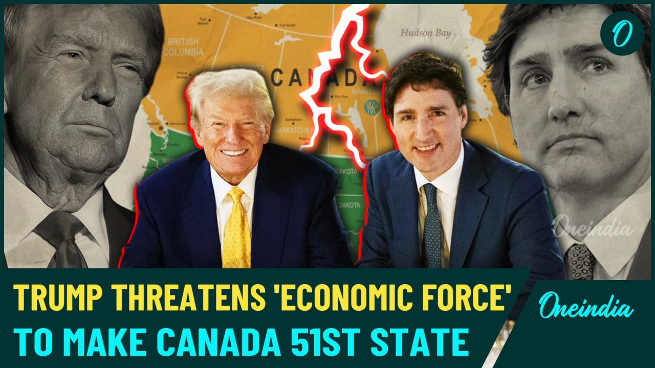 Watch: Trump Shares Map With Canada As Part Of America Threatening Economic Force