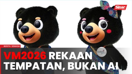 Logo VM2026 rekaan pelukis tempatan, bukan ilustrasi AI