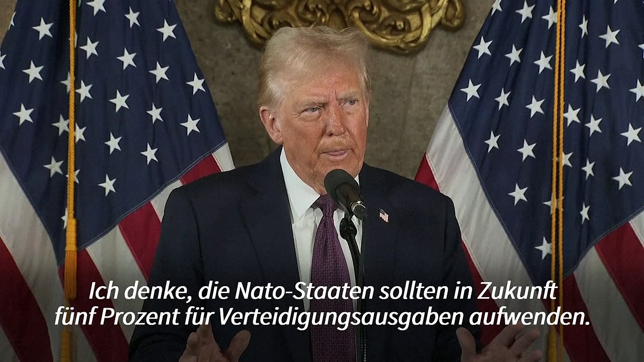 Trump fordert von Nato-Ländern fünf Prozent für das Militär