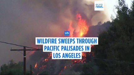 More than 30,000 people evacuated as wildfire rips through Southern California