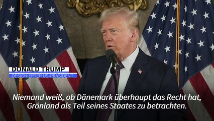 Trump: "Wir brauchen Grönland für unsere Sicherheit"