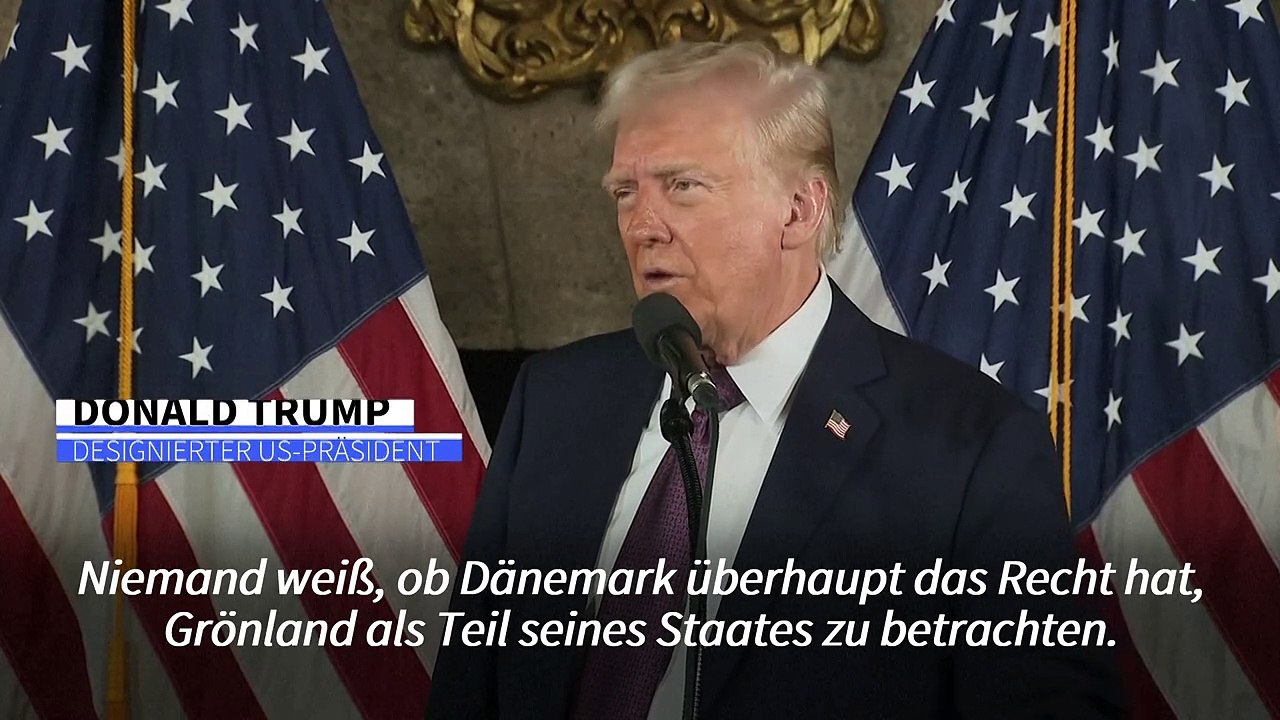 Trump: 'Wir brauchen Grönland für unsere Sicherheit'