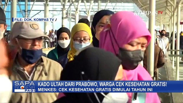Soal Program Warga Cek Kesehatan Gratis Hadiah dari Presiden Prabowo, Menkes: Dimulai Tahun ini