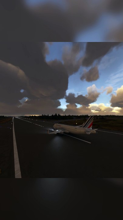 Magical Departure: Air France A320neo at Keflavík International Airport (KEF), Reykjavik, Iceland